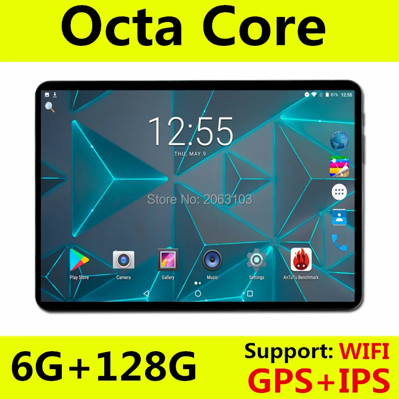 В наличии 100% оригинальный планшетный ПК 6 ГБ ОЗУ 128 Гб ПЗУ MediaTek MTK8752 10 дюймов 5500 мАч