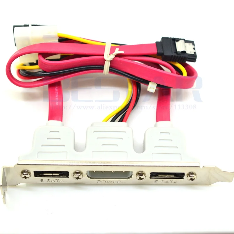 0 3 м двойные 2 порта SATA к eSATA + IDE 4-контактный разъем питания PCI PC компьютерный