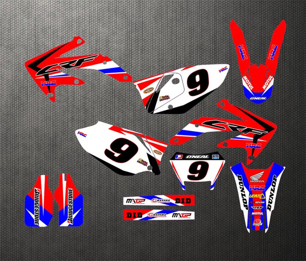 Наклейки Наборы для Honda CRF450X 4 штрихов, 2010 2012 2013 17 18 CRF 450X CRF 450 X