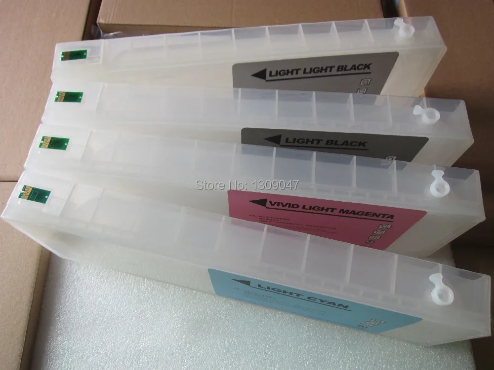 Free shipping 700ml empty refillable cartridge for Ep Stylus Pro 9890  wide format printer