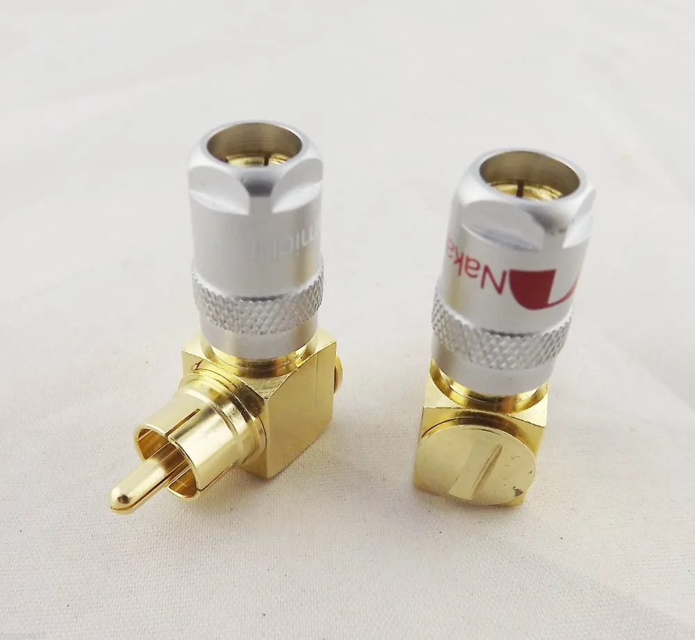 1 пара прямоугольный разъем RCA паяльный |