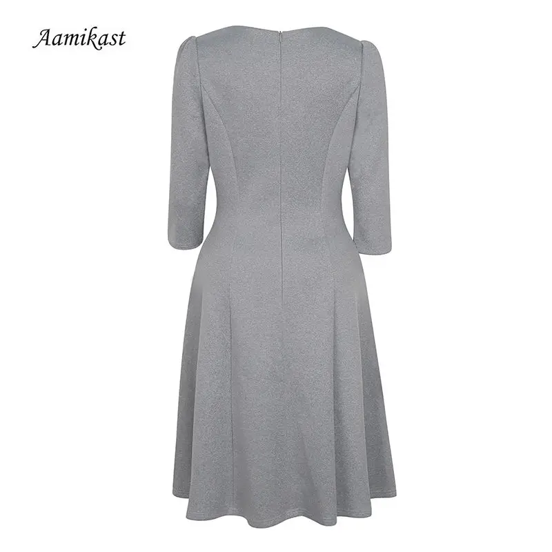 Женское облегающее платье AAMIKAST с аппликацией и цветочной вышивкой рукавом 3/4 |