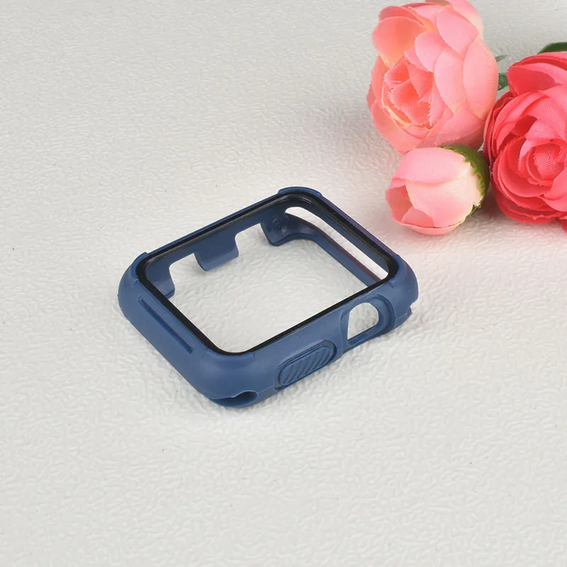 TPU Cover For Apple watch Case Apple watch 5 4 44mm 40mm Silicone Protector Bumper for iWatch 3 2 1 42mm 38mm Accessories 44 40