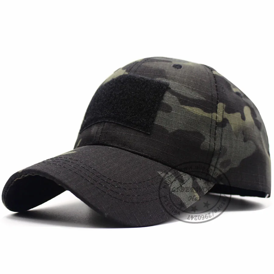 black camo LIBERWOOD Bionic флаг шляпа мультикам черный камуфляж кленовый лист Тактический операторский поставщик Кепка Дальнобойщика шляпа с петлей для патч - Цвет: black camo