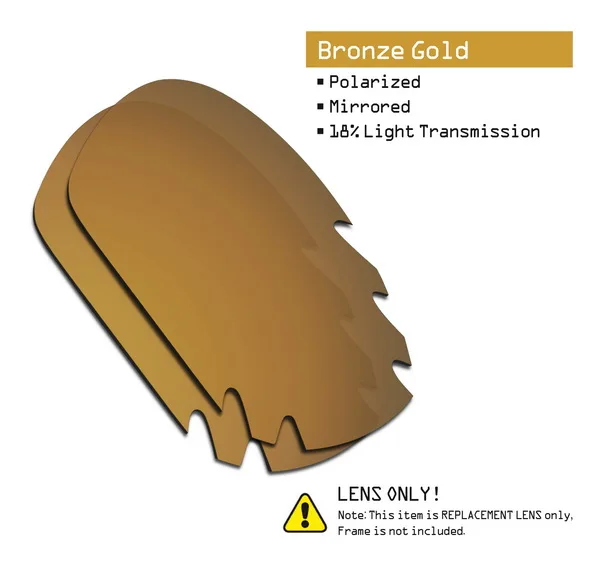 Bronze Gold SmartVLT поляризованные Сменные линзы для солнцезащитных очков с вентилируемым отверстием от Oakley jawbone-несколько вариантов - Цвет линз: Bronze Gold