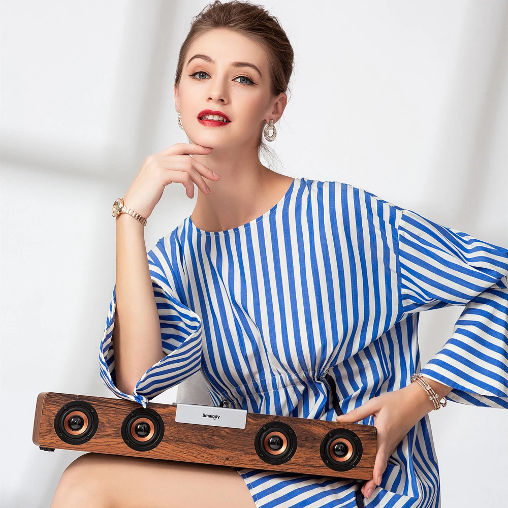 Bluetooth колонка Smalody портативная мини звуковая панель для планшета Xiaomi ноутбука