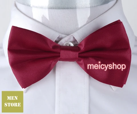 Solid Plain Black Color Men Bow tie Pre-tied Tuxedo Necktie Woven Groom Wedding Mariage Party BowTie Neckwear Sell Off | Аксессуары для