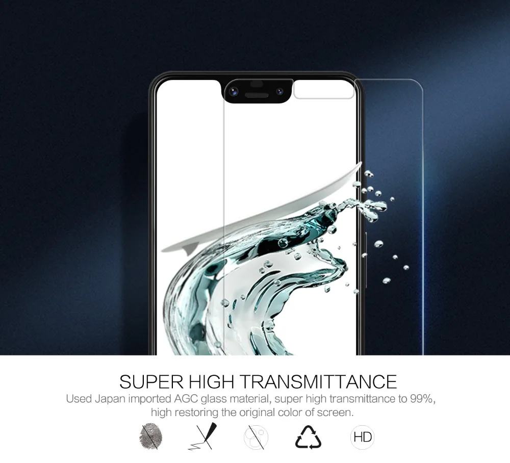 0,2 мм закаленное стекло для google pixel 3 xl нано Олеофобная Защита экрана для google pixel 3 xl pixel 3xl защитное стекло