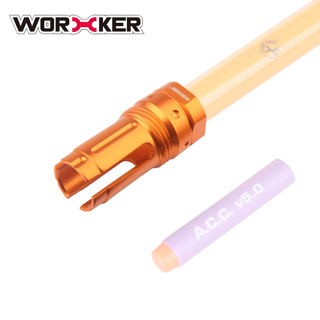 Worker Trident Barrel декоративная крышка с резьбой для LH Vector Gen.2/JM GEN.8/9 с 19 мм Внутренний Зуб Передняя Труба декоратор