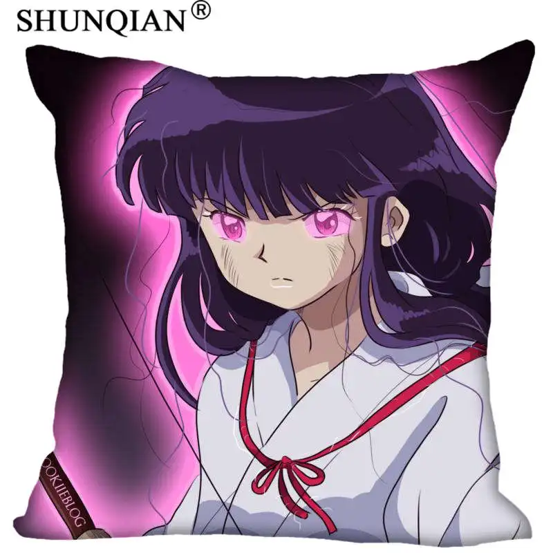 Pillowcase Пользовательский Inuyasha наволочка молнии с двух сторон 35x35 см 40x40 см 45x45 см 50x50 см 60x60 см пользовательские ваш образ - Цвет: Pillowcase