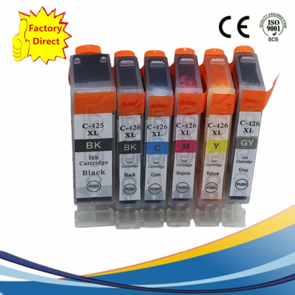 PGI425 PGI 425 CLI-426 PGI-425 PGI-425XL Замена чернильных картриджей для Canon Pixma MG-8140 MG-8240 MG 6140 6240 8140