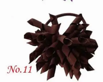 the color Curl tassel korker фигурная лента Конский хвост держатели стример коркер заколки для волос с бантами головной убор волосы помпоны PD007 - Цвет: the color