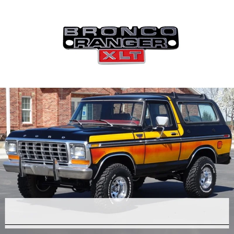 Фото 1 шт. стерео логотип из нержавеющей стали металлический значок для 1/10 Ford bronco Ranger RC 1 шт. стерео логотип из нержавеющей стали металлический значок для 1/10 Ford bronco Ranger RC