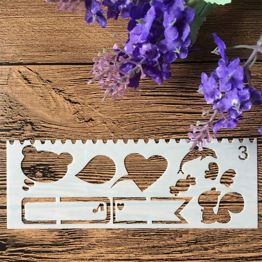 8 шт./компл. 15x5 см цветок календарь DIY ремесло трафареты стены краски скрапбук