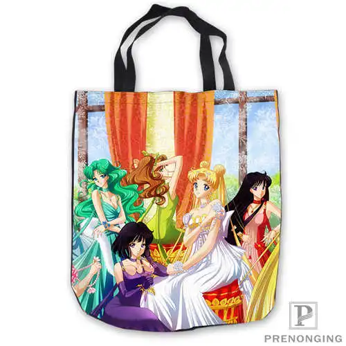 Пользовательские Парусиновые sailor_moonTote Ручные Сумки хозяйственная сумка