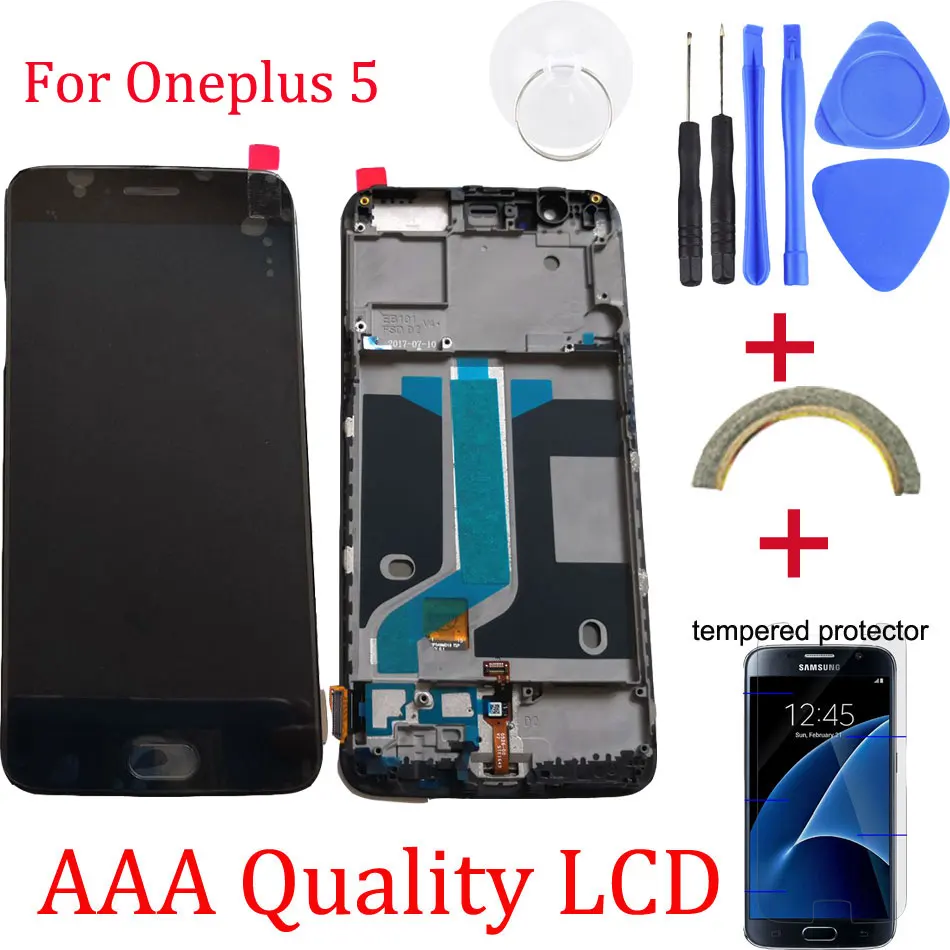 Оригинальный запасной ЖК дисплей для Oneplus 5 + Фотографическая деталь Бесплатный