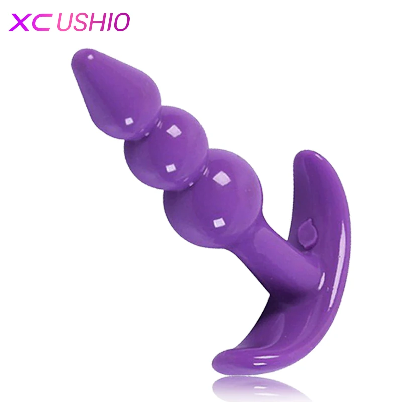 6 шт./компл. Мягкая силиконовая Анальная пробка простаты массажный фаллоимитатор