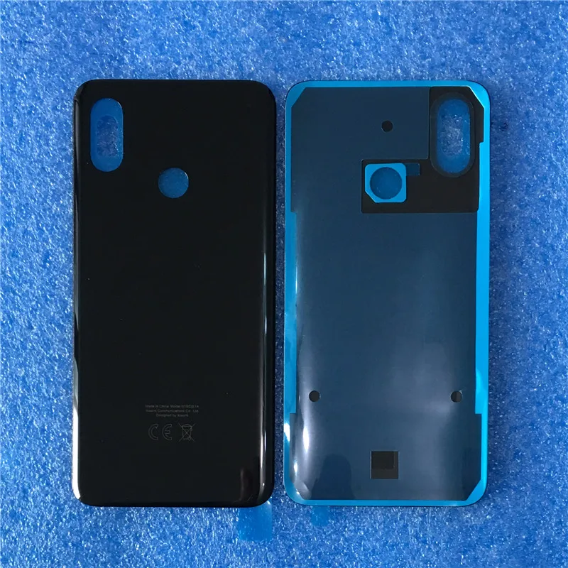 Для 6,2" Xiao mi 8 mi 8 mi 8 Axisinternational 3D стеклянная задняя крышка для батареи чехол+ Серебристая Рамка для камеры для mi 8 задний корпус