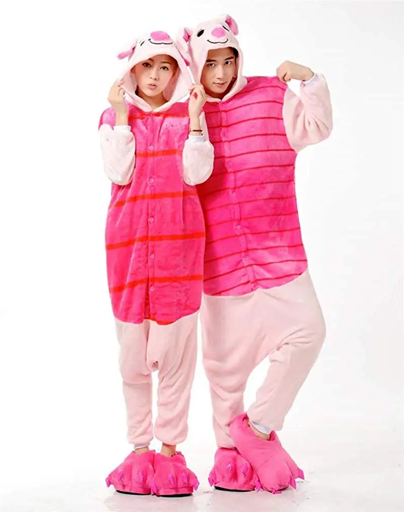 Lazutom Unisex Adult One Piece Cosplay Flannel Pajamas Onesie Christmas Halloween Onepiece Costume |