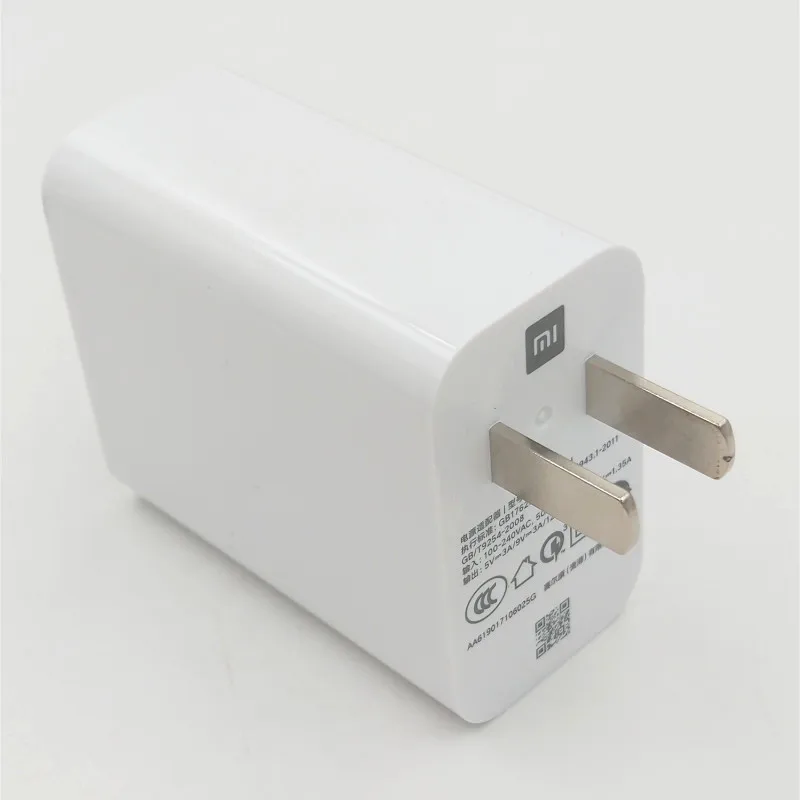 Оригинальное настенное зарядное устройство Xiaomi Mi 9 27 Вт USB адаптер Type-C кабель для 8