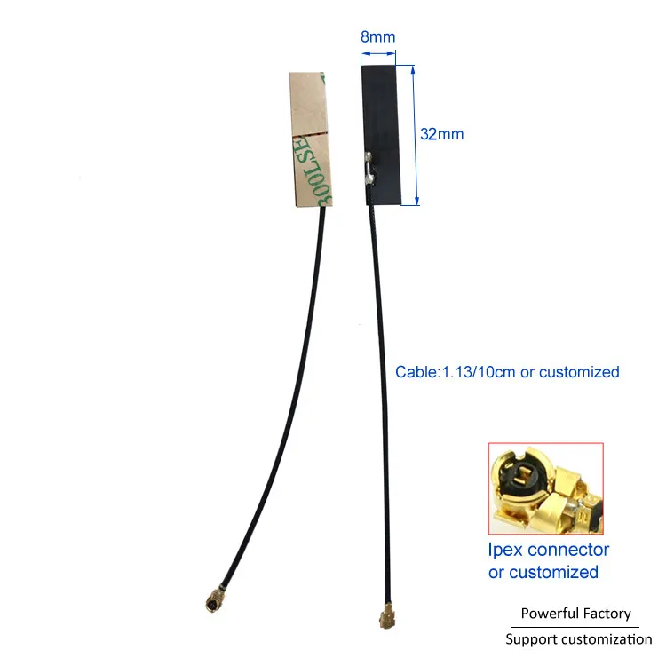Заводская цена Встроенная Ipex 1 13 Кабель внутренняя 5dBi GSM антенна FPC 10