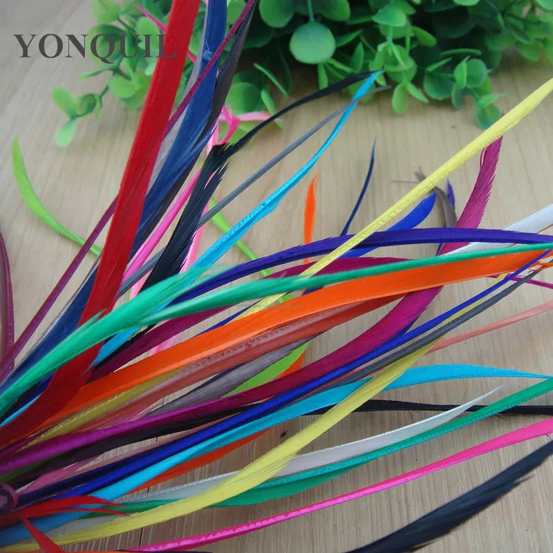 Окрашенные одноперьевые волосы для наращивания Acc окрашенные одиночные гусиные