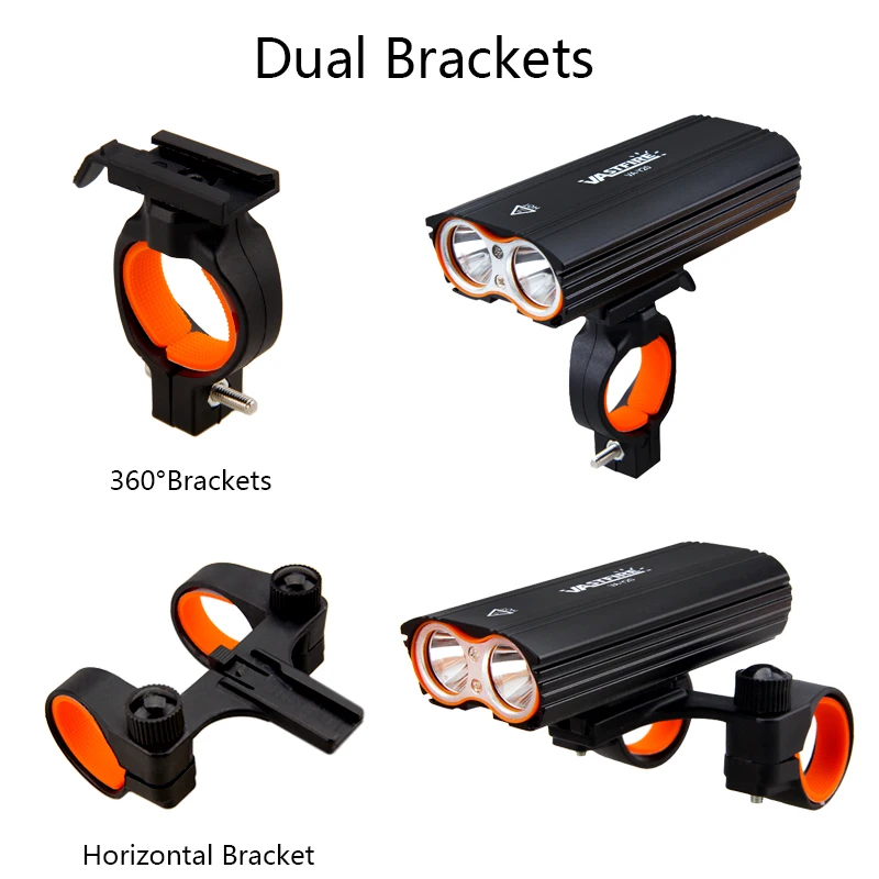 

4 modes MTB USB Rechargeable Bike Light Super Bright Bicycle light 1200 Lumens Metal Material Waterproof Headlamp