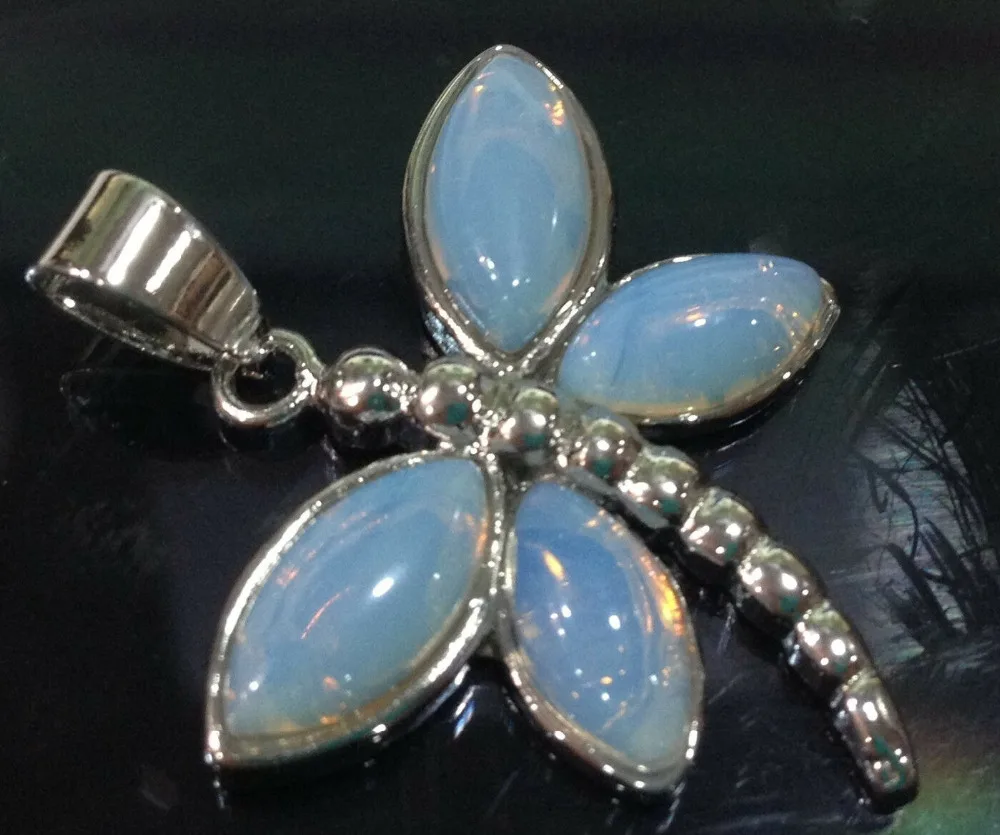 6-цветный камень инкрустация стрекоза кулон AAA | Украшения и аксессуары