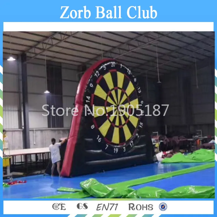 Бесплатная доставка 5 м новый дизайн надувная футбольная доска дротика из ПВХ для