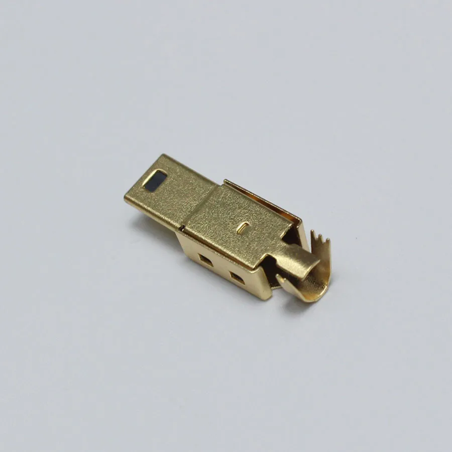 2 комплекта мини USB 5PIN сварочный Тип штекер Позолоченные разъемы 4P хвостовой