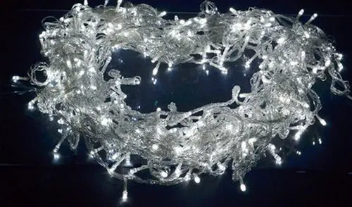 200 светодио дный м 20 M String Fairy Lights Рождество Xmas 64ft гирлянда сад дерево украшение Свадебная вечерние-синий - Цвет: white