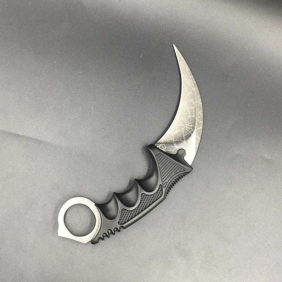 E CS GO нож Karambit, тактический нож для выживания, нож из нержавеющей стали для кемпинга, охоты, игры Counter Strike, нож в подарок - Цвет: E
