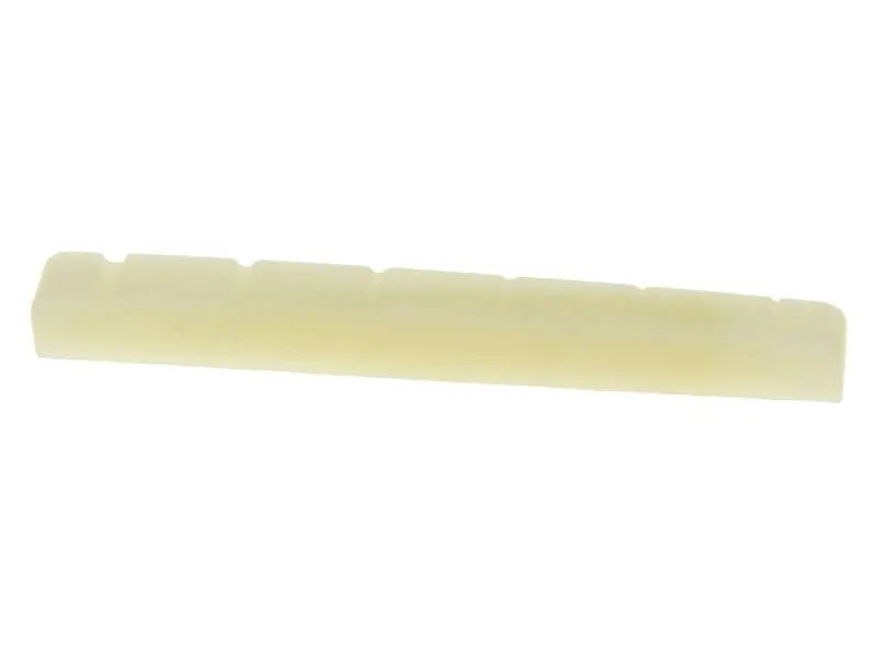

KAISH Unbleached Flat Base Pure Bone Nut 43mm Electric Guitar Slotted Bone Nut for Strat TL 43x3.5mm
