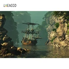 Laeaco старый винтажный корабль лодка Гора река вечерние детская живописная фотография фоны для фотографий фоны для фотостудии