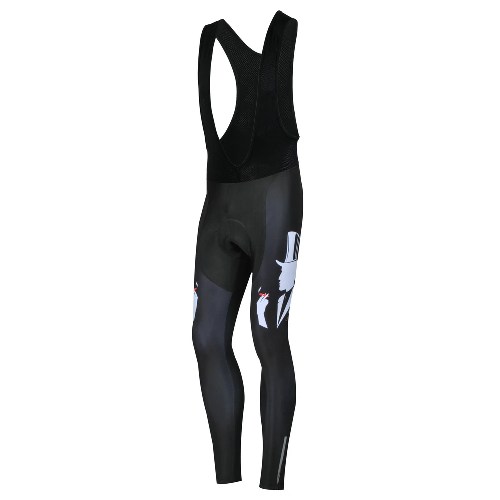 Bib long trousers ZM Велоспорт Джерси набор зимний термальный флис теплый MTB велосипед Одежда Майо Ropa Ciclismo команда Германия Велоспорт комплект одежды костюм - Цвет: Bib long trousers