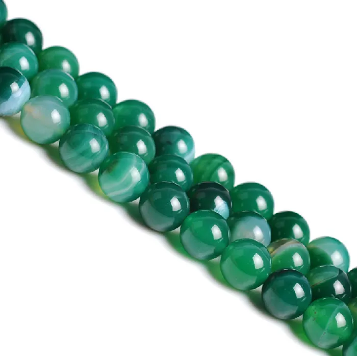 1 Strand Vintage Green Agates Bead Natural Stone Beads DIY Jewelry Findings 4/6/8/10/12mm Spacer Accessories Making | Украшения и