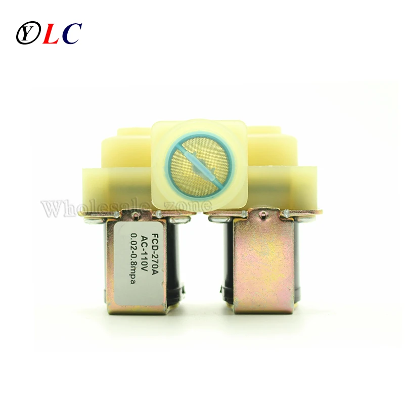 3/4&quot Normally Closed Water Electric Solenoid Valve AC 110V Inflow Inlet Flow Switch 0.8Mpa one Two Out | Обустройство дома