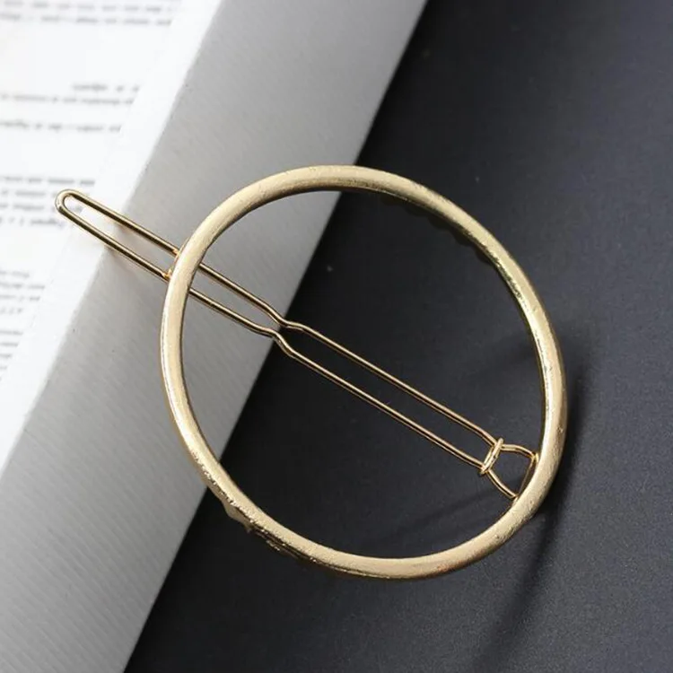 4PCS Round Gold AIKELINA 4 шт./лот шпилька для волос ювелирные изделия зажим для волос для женщин заколки Hai аксессуары Bijoux De Tete головные уборы - Цвет: 4PCS Round Gold