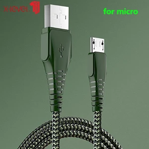 Кабель Micro USB для быстрой зарядки, кабели для телефонов 0,25 м, 1,2 м, 1,8 м, кабель USB C для передачи данных для iPhone, Android, кабель MicroUSB type-C - Цвет: green micro
