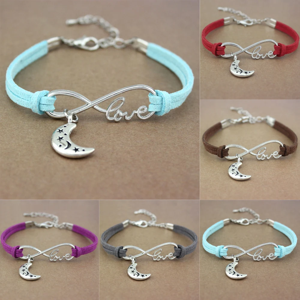 Горячая Распродажа минималистичный Серебряный символ бесконечности под старину