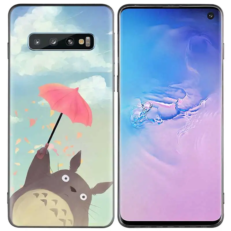 A004 Черный силиконовый чехол Studio Ghibli Totoro для samsung Galaxy M20 S10e S10 S9 M10 S8 Plus 5G S7 S6 Edge - Цвет: A004