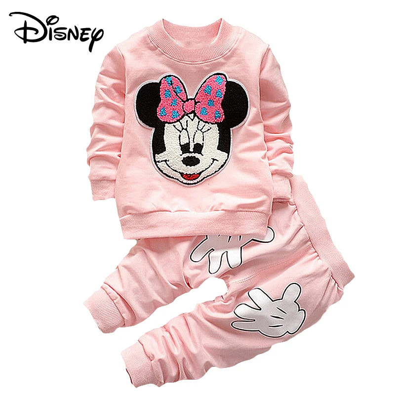 Disney Mickey Frozen Newborn Baby Boys Set Cartoon Long Sleeved Tops Pants Outfits Kids Bebes Clothing Childrens Jogging Suits | Детская