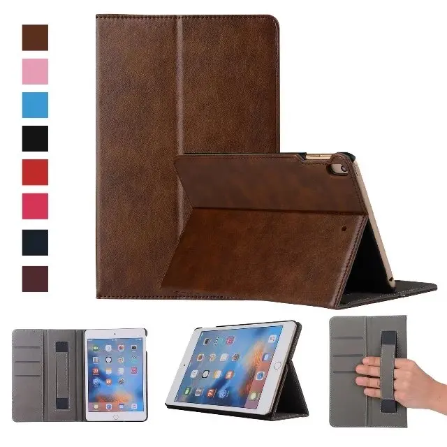 For Apple iPad Mini5 Mini 5 7.9&quot Tablet High Quality Cowhide PU Leather Card Holder Stand Cover Protective Shell Sleeve Case |