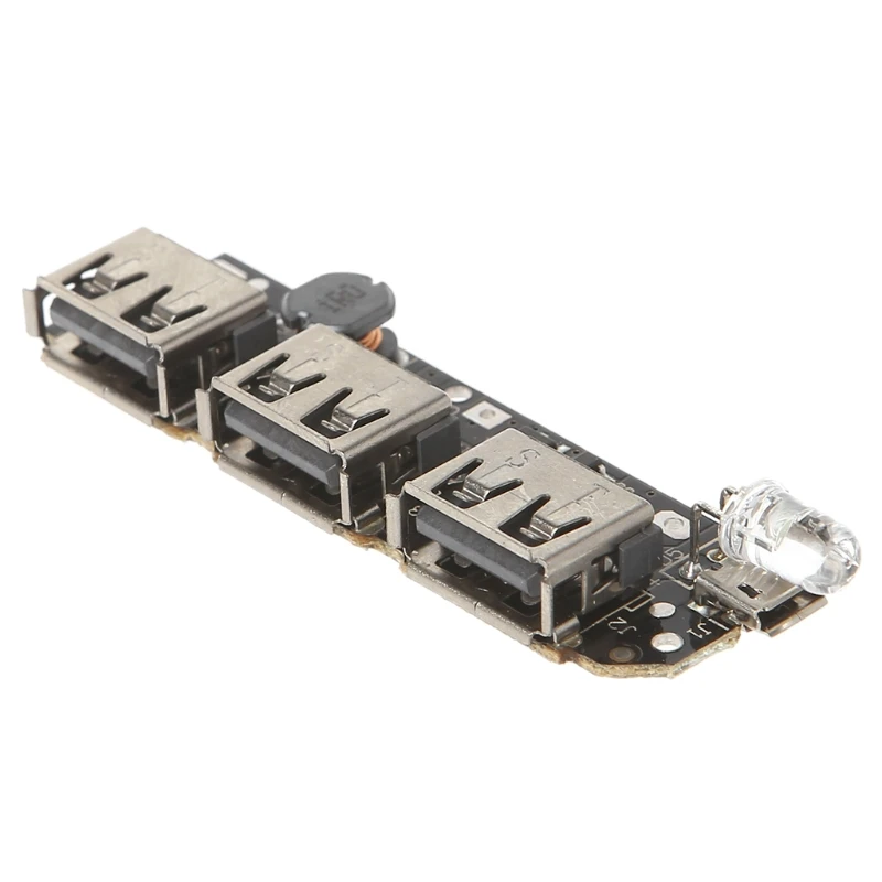 5V 2.1A 3 USB зарядное устройство для аккумулятора печатная плата модуля повышающее