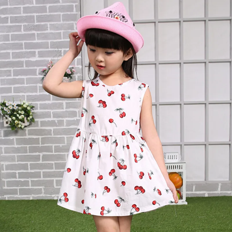 Корейская версия Платье для девочек летняя детская одежда новый хлопок Детский