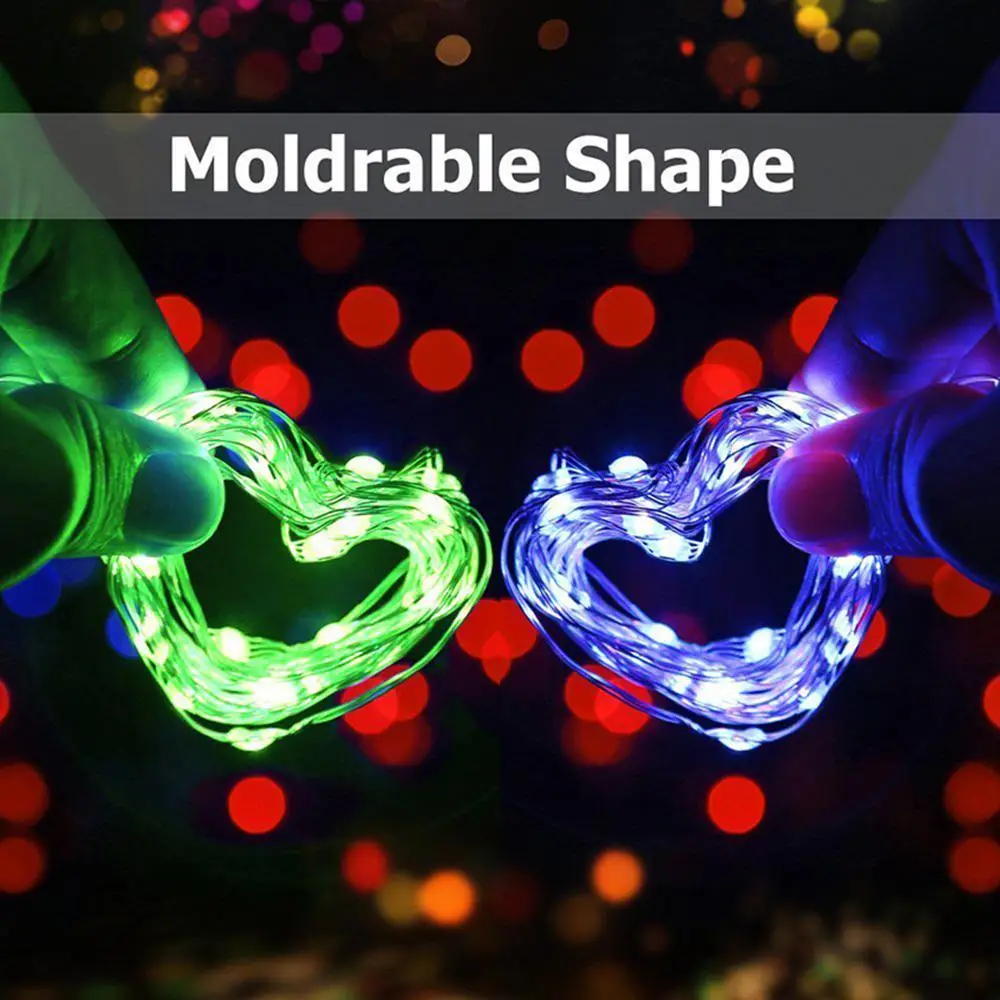 СВЕТОДИОДНАЯ Гирлянда RGB + теплый белый светодиодный светильник s usb батарейный