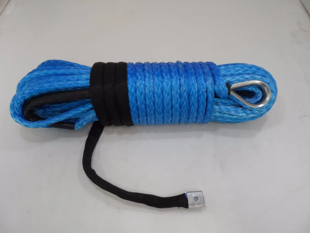 

Blue 3/8"*100ft Synthetic Rope,Boat Winch Cable for Accessaries, Auto Parts, Winch Cable