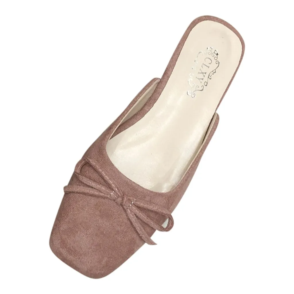 Повседневная женская обувь с милым узлом бабочкой женские тонкие туфли на