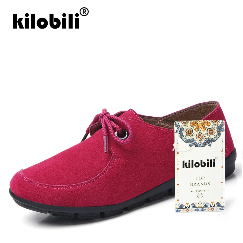 Kilobili/2019 г. Весенние женские туфли оксфорды на плоской подошве замшевые лодочки со
