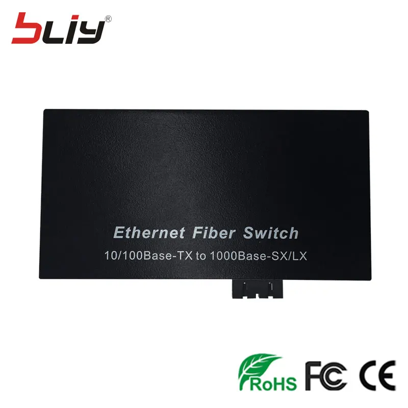 OEM ethernet коммутатор poe 5 портов 1G4FEP 20km SC волоконный порт 4 RJ45 медиа конвертер plug play onu